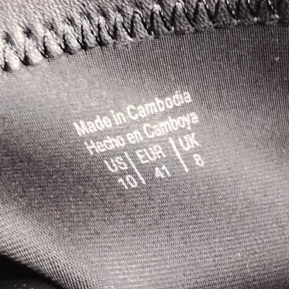 Aldo Platform Chunky Block Heel Ankle Boots Women's Size 10 Black Leather - Picture 8 of 14